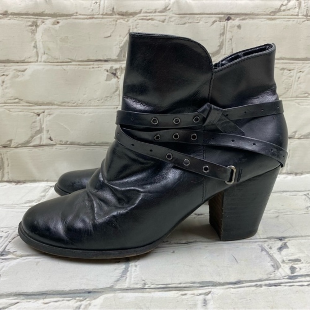 Bella Vita Leather Heeled Ankle Boots